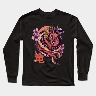 Japanese Dragon Tattoo Style Long Sleeve T-Shirt